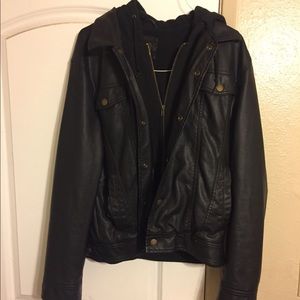 Obey Leather Jacket Men